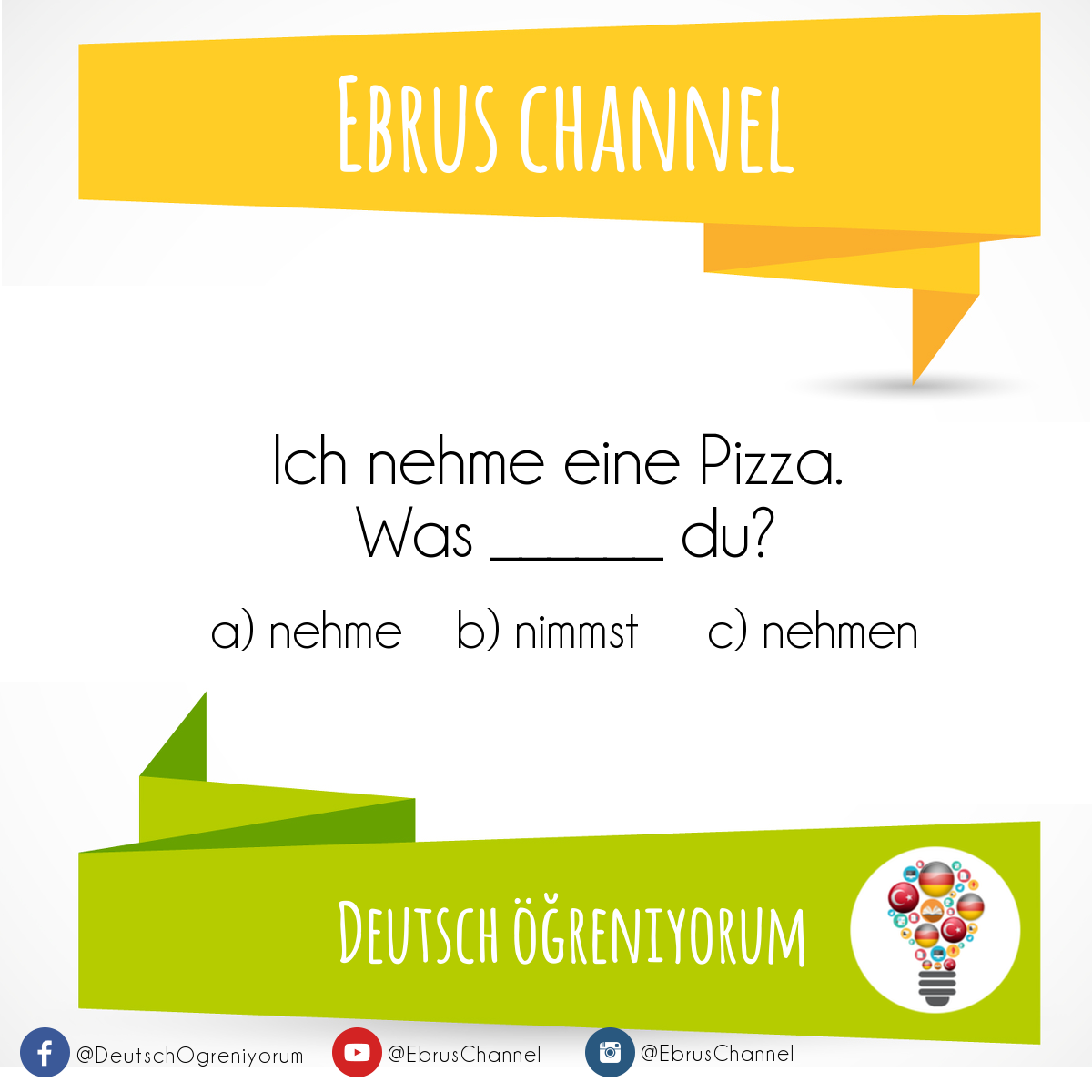 EbrusChannel's tweet photo. Şimdi Almanca 🇩🇪 öğrenme zamanı!

#EbrusChannel #Deutsch #Almanca #öğren #dersi #dersler #gramer #sayılar https://t.co/YxlRnV1alg