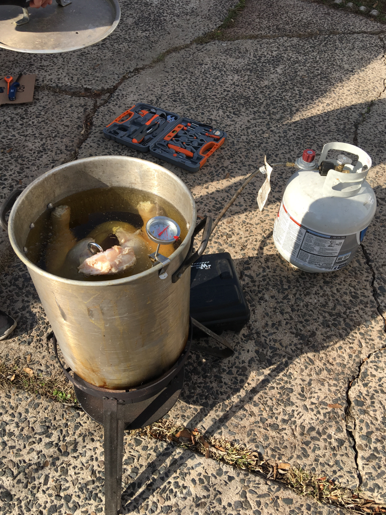 Gartenberg's tweet image. And so it begins... #FryFest2015