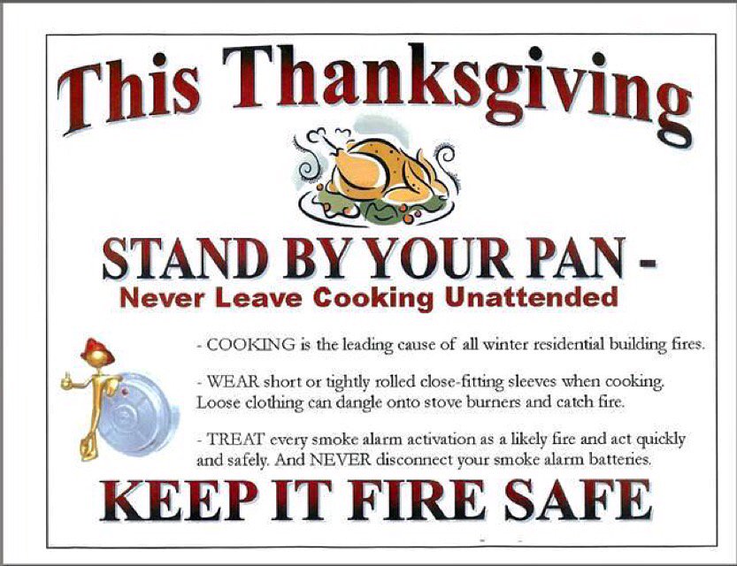 FremontFire's tweet image. #FFD wishes all a Happy &amp;amp; Safe Thanksgiving! Remember to keep it fire safe while cooking!