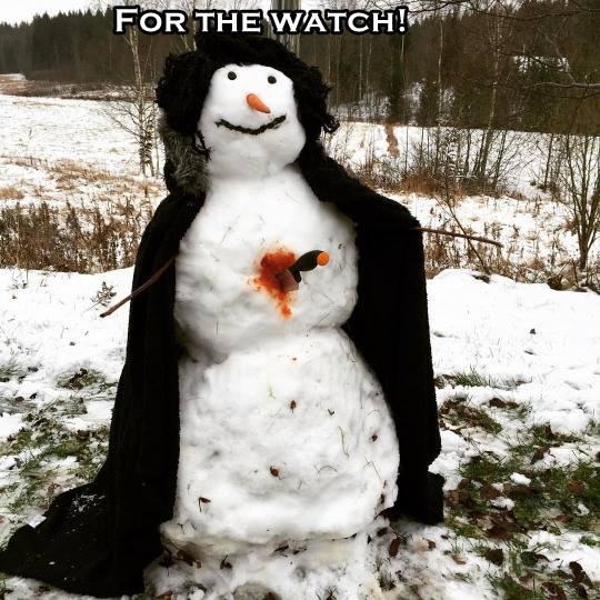 ThronesUpdates's tweet photo. Jon Snowman https://t.co/XCmQXdveZD
