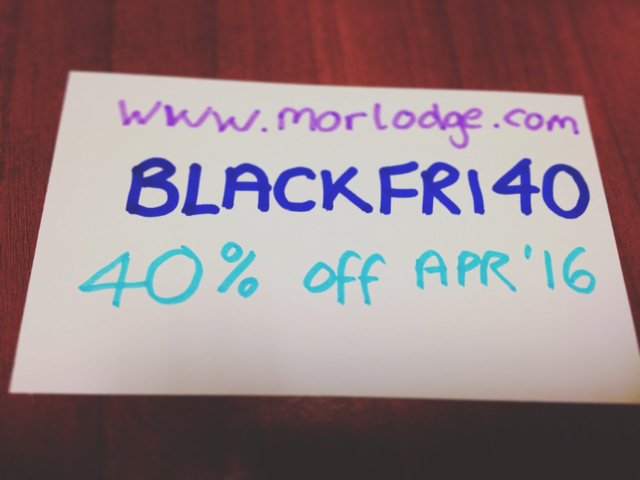 Enter BLACKFRI40 code on morlodge.com to get up to 40% off Apr'16 stays #newquay #blackfriday T&amp;Cs apply