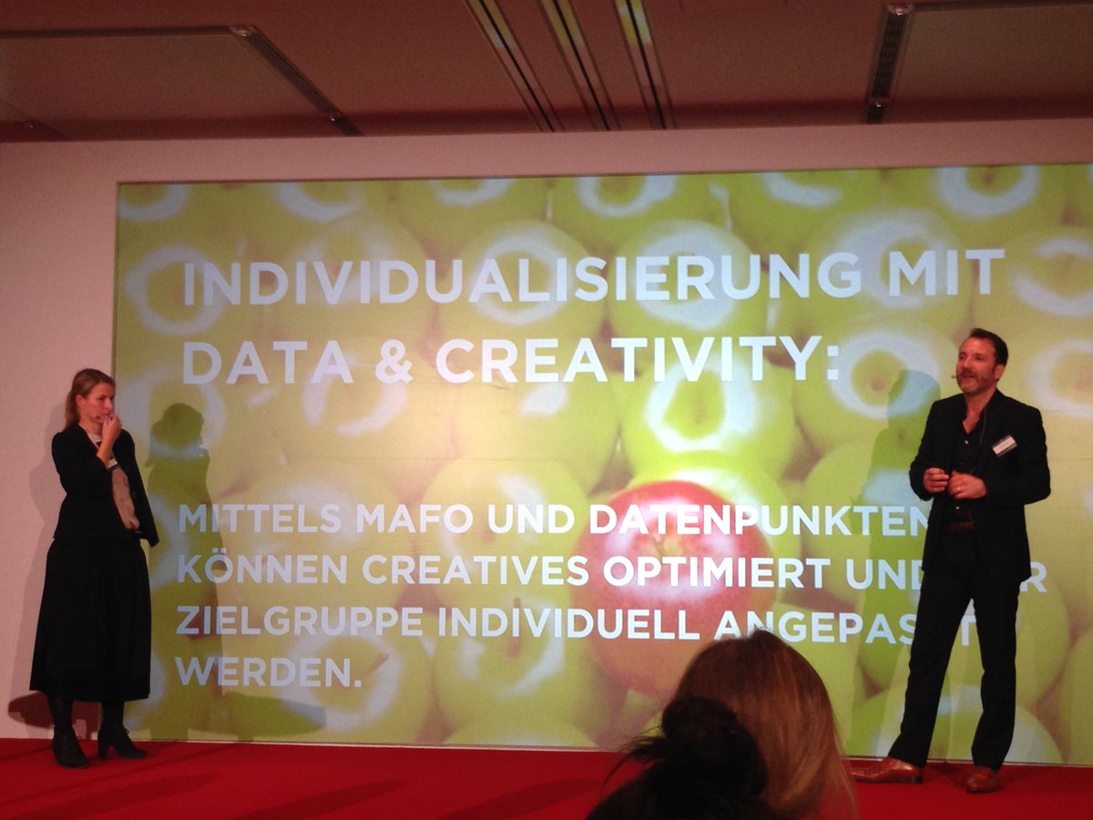 bcn_live's tweet photo. BCN und Union Investment verbinden "Data&amp; Creativity" für besser Native Advertising-Konzepte! #futuresummitprint https://t.co/PEhFXF5mxq