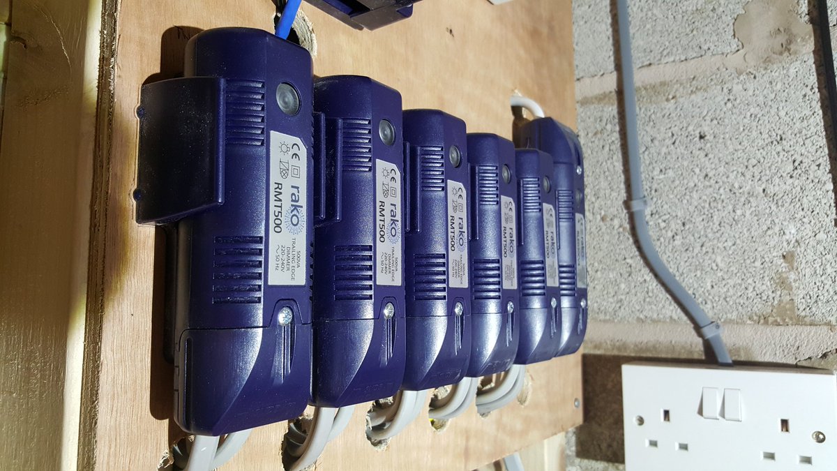 Love the flexibility of <a href="/RakoControls/">Rako Controls</a> wireless modules. Another neat and tidy install ready to #bringyourhometolife