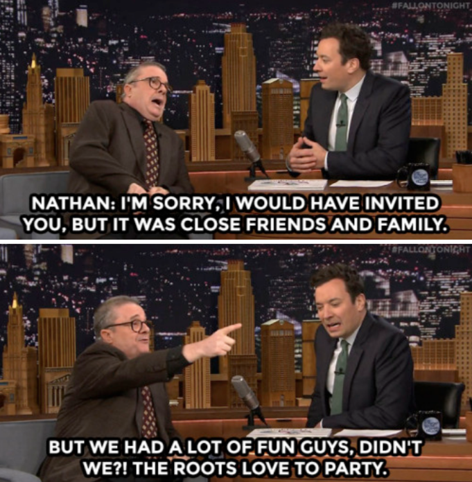 FallonTonight's tweet photo. Nathan Lane got married last week with only his very closest friends https://t.co/G2ZQddbK6M https://t.co/cTOD0ff4ig