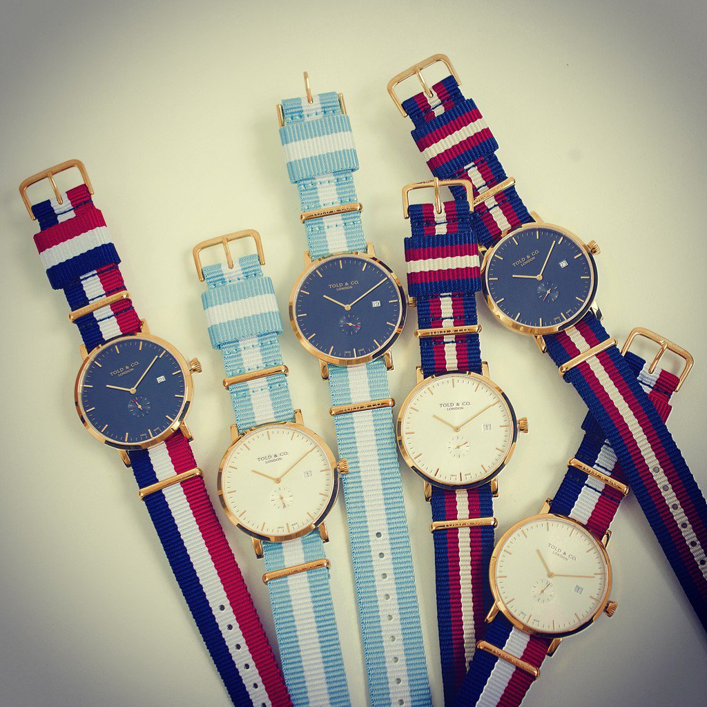 Which NATO canvas strap look will you choose? Shop now at toldandco.com for free worldwide shipping today
