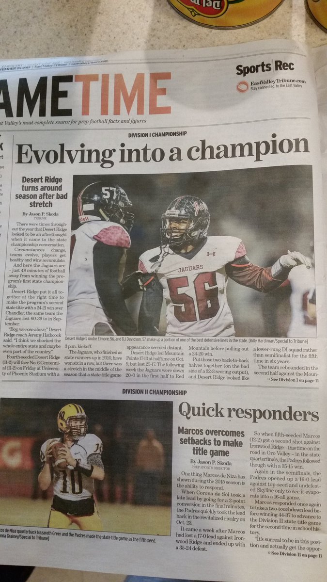 Best defensive line in the state that's Andre Elmore and DJ I'm so proud of them #56 go jag!!!!!