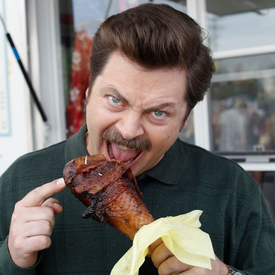 “Friends, meat tornados, work. Or meat tornados, friends, work. Doesn't matter, but work is third.” #WhyImThankful