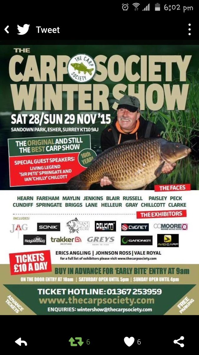 Should be a good weekend come see the lads for some top tips and all the new products