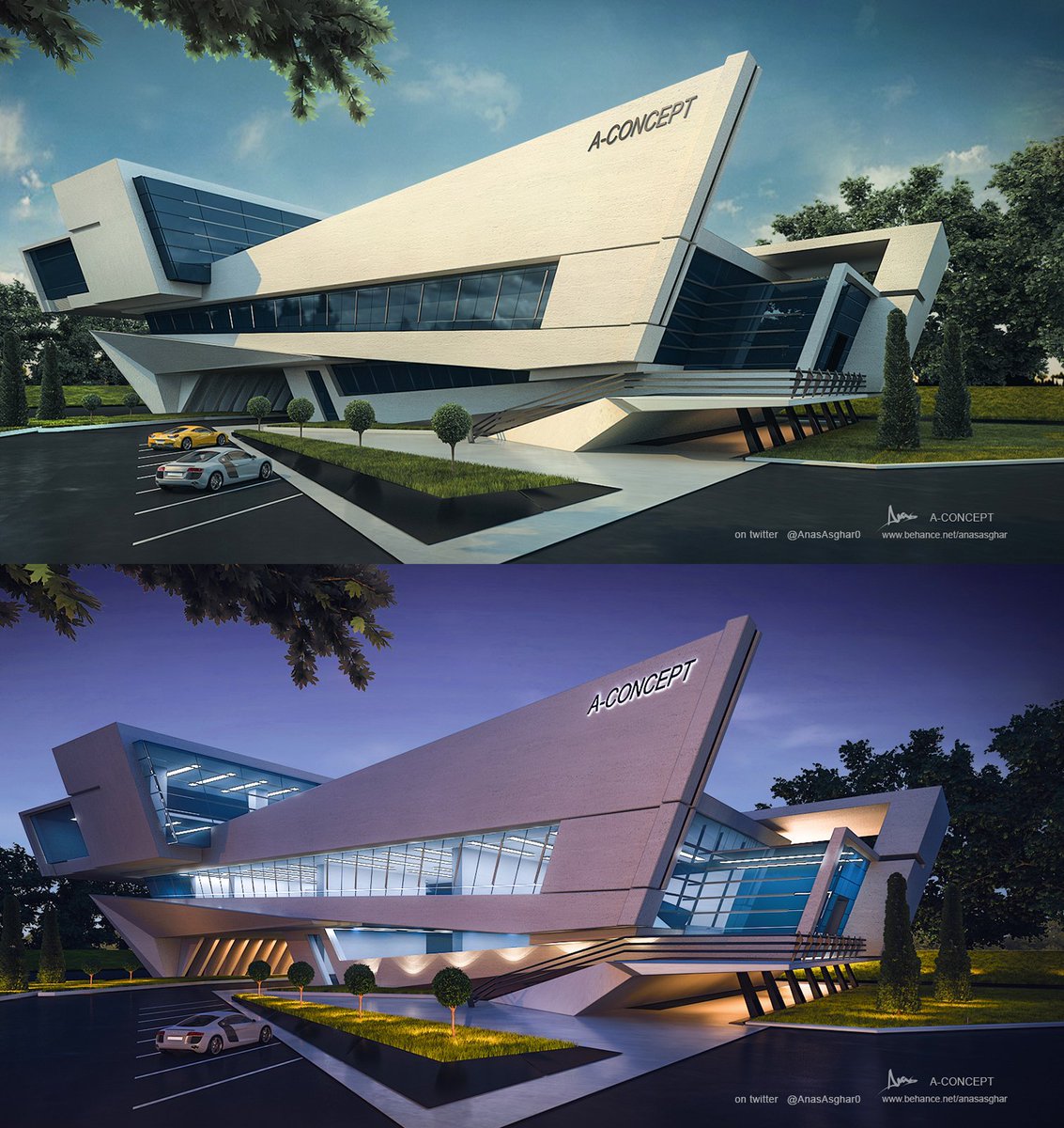 AnasAsghar0's tweet photo. my exterior concept,i used #3dsmax #VRay #photoshop 
#3dexteriordesign #3dconceptart #scifi #exterior #vrayrender https://t.co/oQJbMd9wZa
