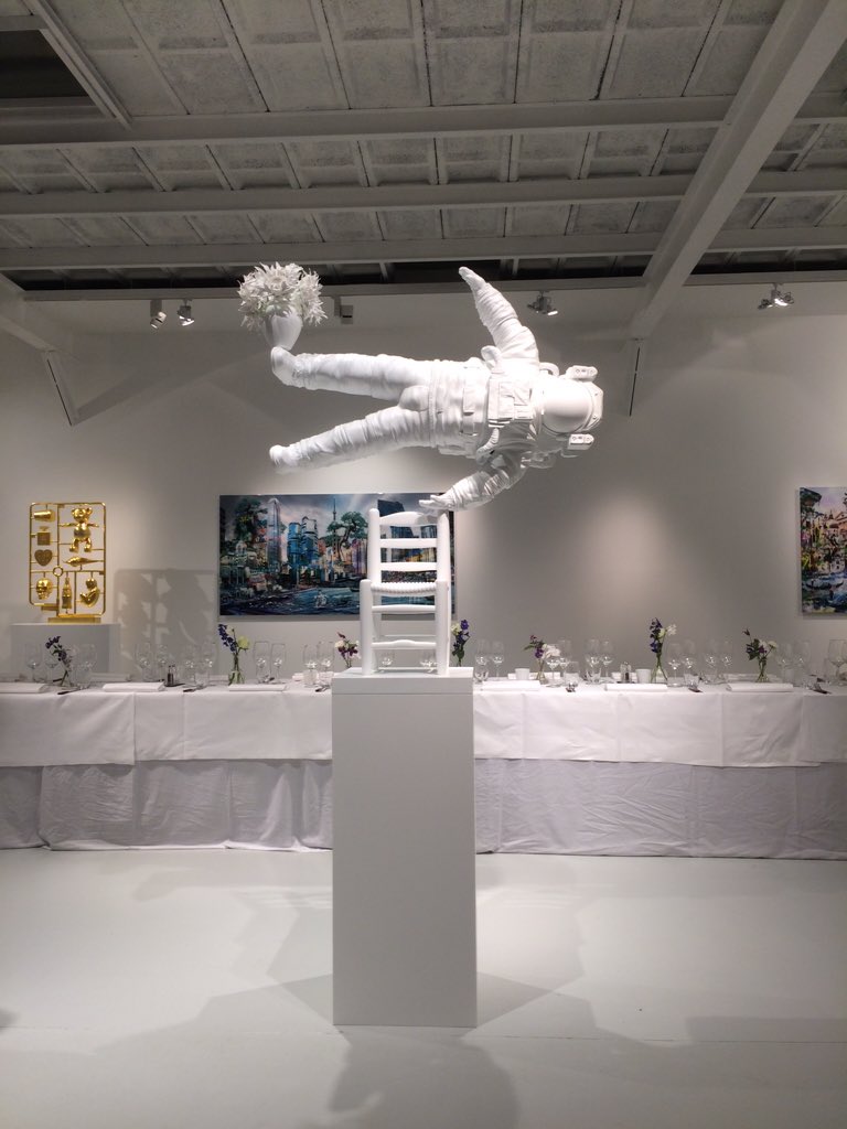 Diner at the Klibanskys... Dinerbetweenart #verycool