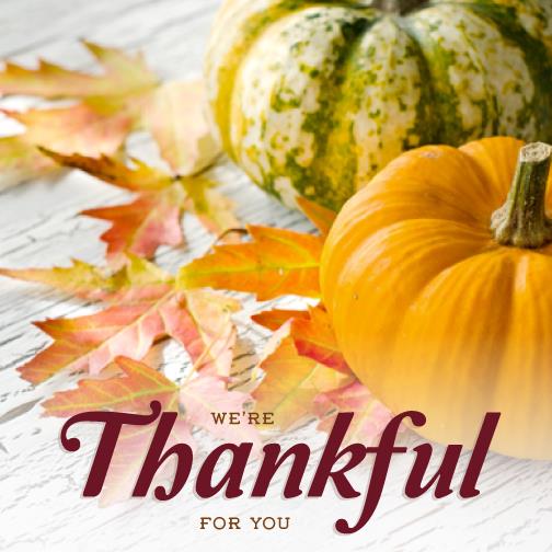 Happy Thanksgiving from our family to yours!