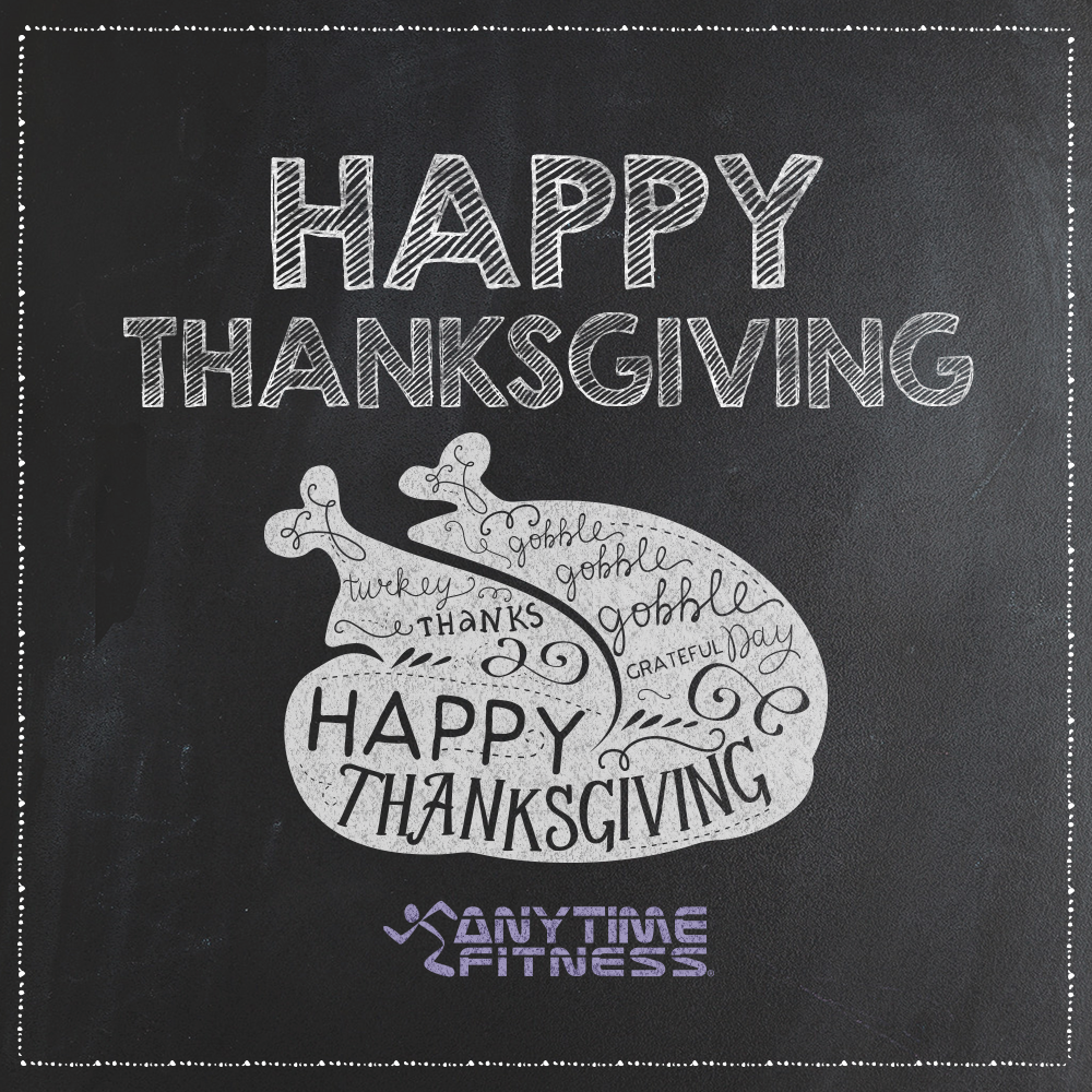 AtfEastIndy's tweet photo. Happy Thanksgiving from the Anytime Fitness family to yours! Hope everyone has a great day! 🦃 https://t.co/NnyytBHO4z