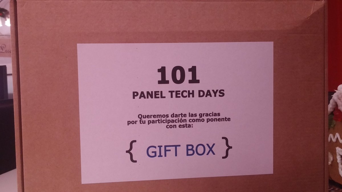 jturegano's tweet photo. No era necesario, pero se agradece muchísimo @PanelSistemas ^_^. Mil gracias!!!!! #Panel101TechDays https://t.co/thxdWGkMkB