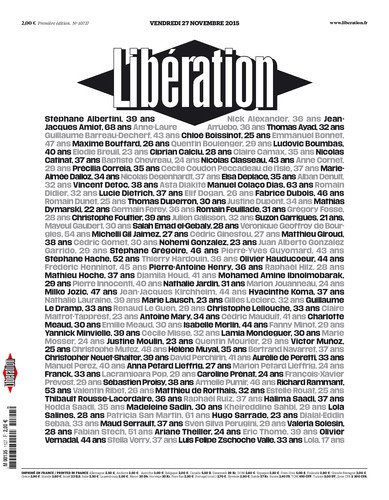 A la une de <a href="/libe/">Libération</a> vendredi liberation.fr/liseuse/public…