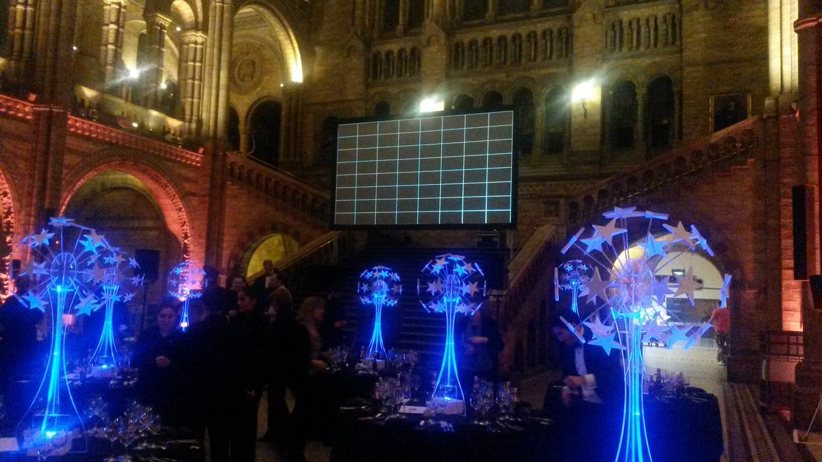 FelicityAtkin's tweet photo. Stage is set, gates are open and drinks reception has started! @compassgroupuk @payneandgunter @NHM_VenueHire https://t.co/qnnp6UVR54