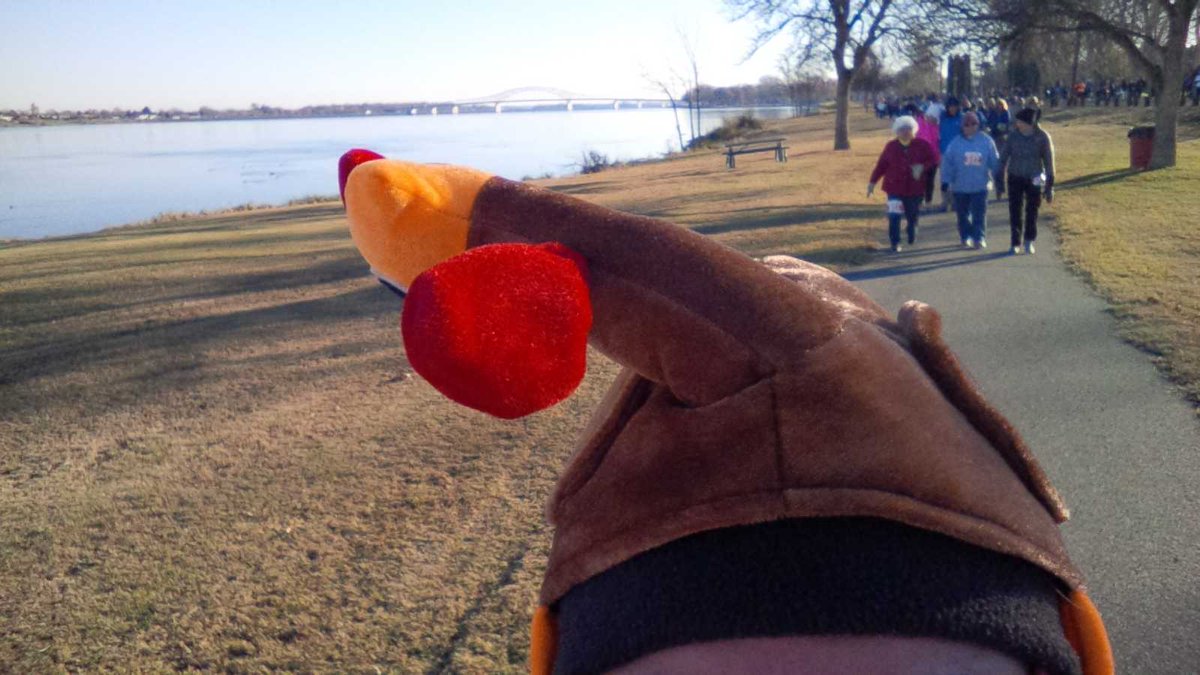 KristinMKraemer's tweet photo. Let's call it the #tryptophaneffect. Turkey needed a nap midway through the Trot. #ColumbiaRiver https://t.co/jQpKjwMMya