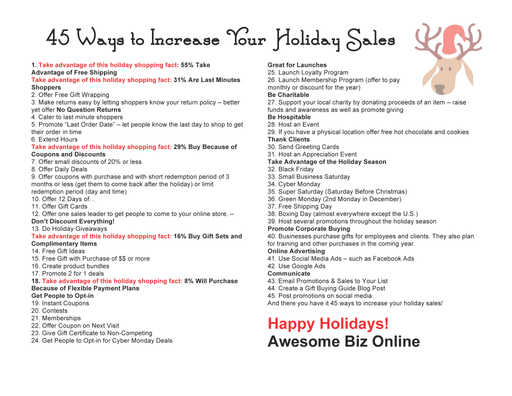 Increase Holiday Sales Online bit.ly/1Nwcwms #holiday #blackfriday