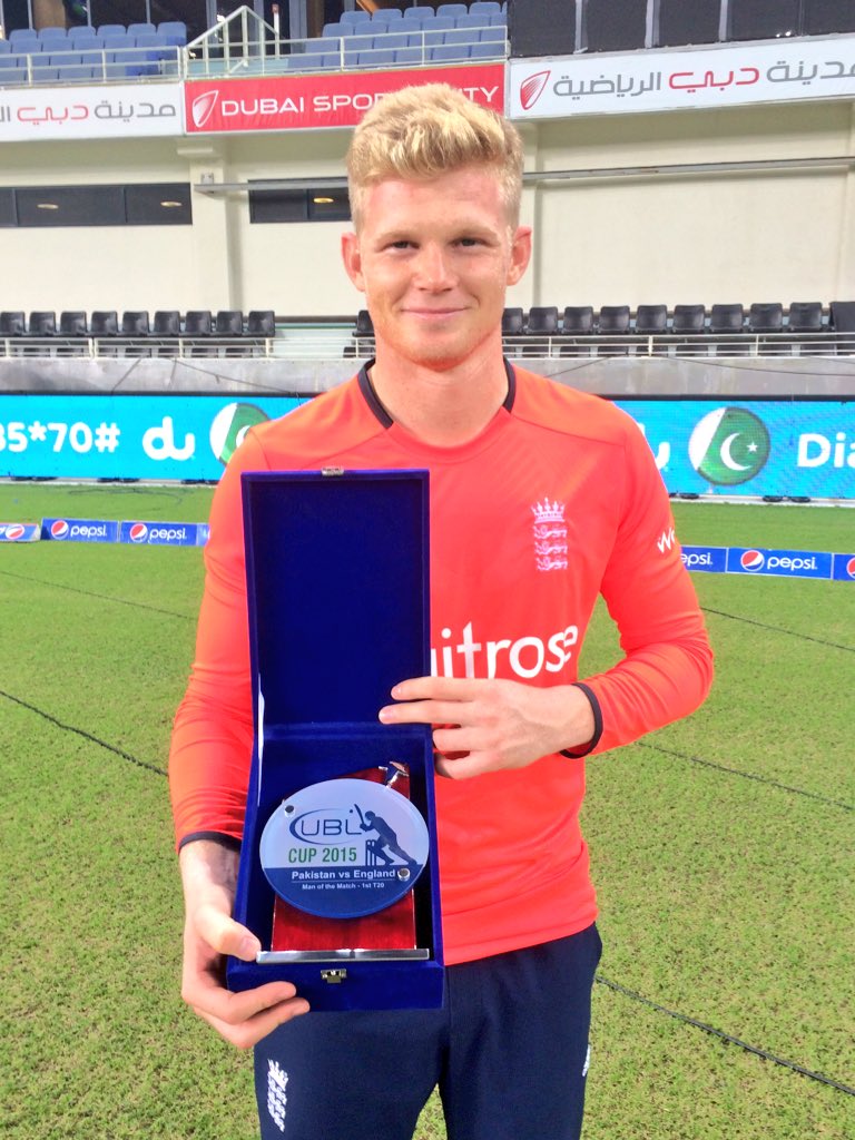 England Cricket (@englandcricket) on Twitter photo Man of the match <a href="/sambillings/">Sam Billings</a> after a classy 53 from 25 balls in the win over Pakistan. He was on fire tonight ๐ฅ๐ Man of the match <a href="/sambillings/">Sam Billings</a> after a classy 53 from 25 balls in the win over Pakistan. He was on fire tonight ๐ฅ๐