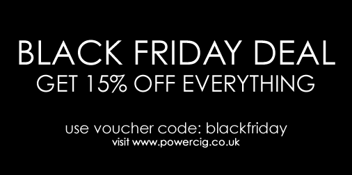 powercig's tweet photo. #BLACKFRIDAY is here get 15% OFF #ECIG #ELIQUID #ESHSHA #VAPE #MODS #BATTERIES #CHARGERS https://t.co/rLzda3CVIH https://t.co/vtxjjj3cIw