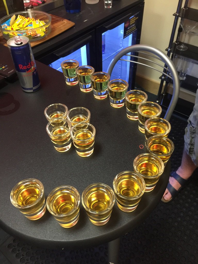 irlTopper's tweet photo. Teamwork Hackathon involves a shot of whiskey every 30 minutes until the job is done. #twhack https://t.co/RLVbOuR7Bv