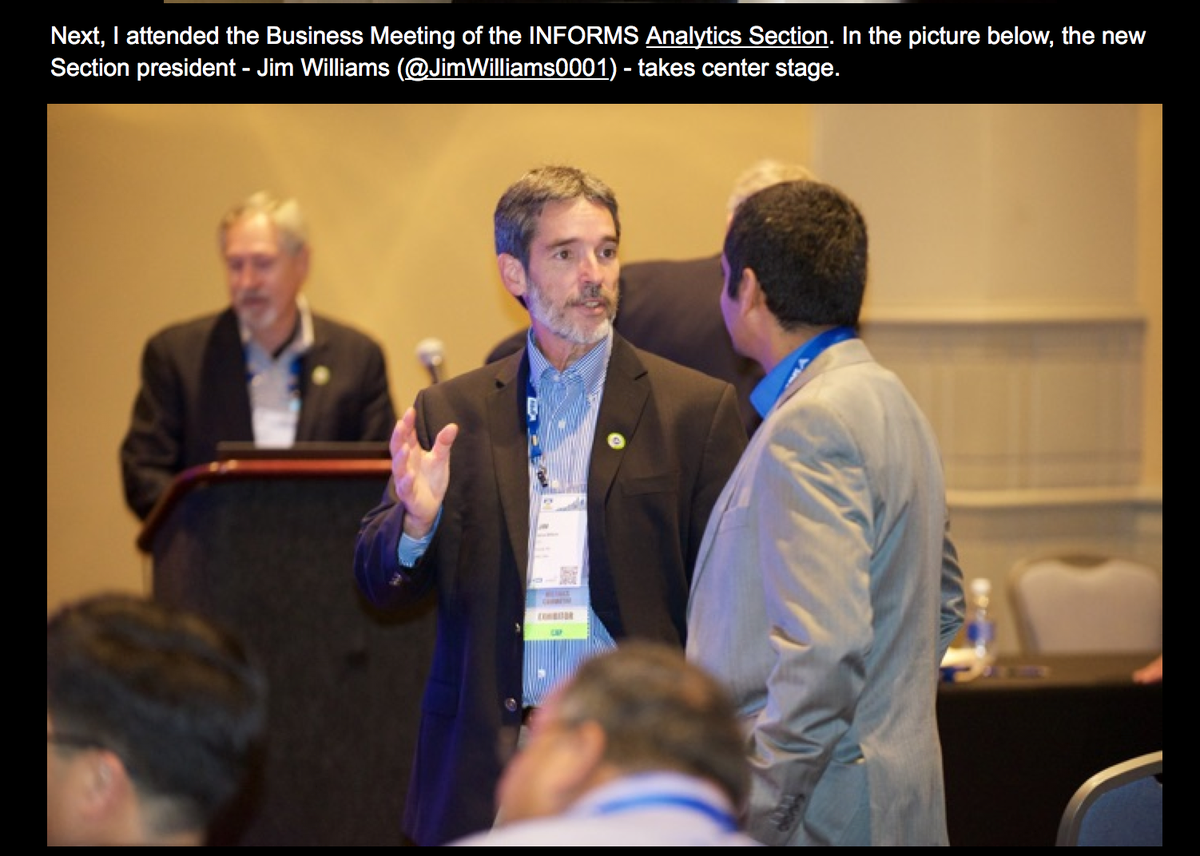 dirkvandenpoel's tweet image. The @INFORMS #Analytics Section event was added to my blog post #INFORMS2015 @INFORMS2015   mma.ugent.be/predictive_ana…