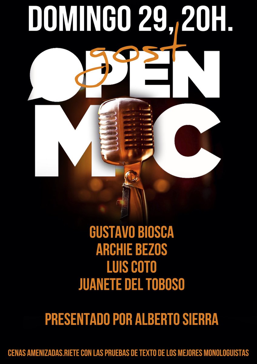 GostHosteleria's tweet photo. Vaya finde q nos espera! Ven y disfruta de las amenizaciones de grandes artistas GRATIS https://t.co/hllyEGGGmk
