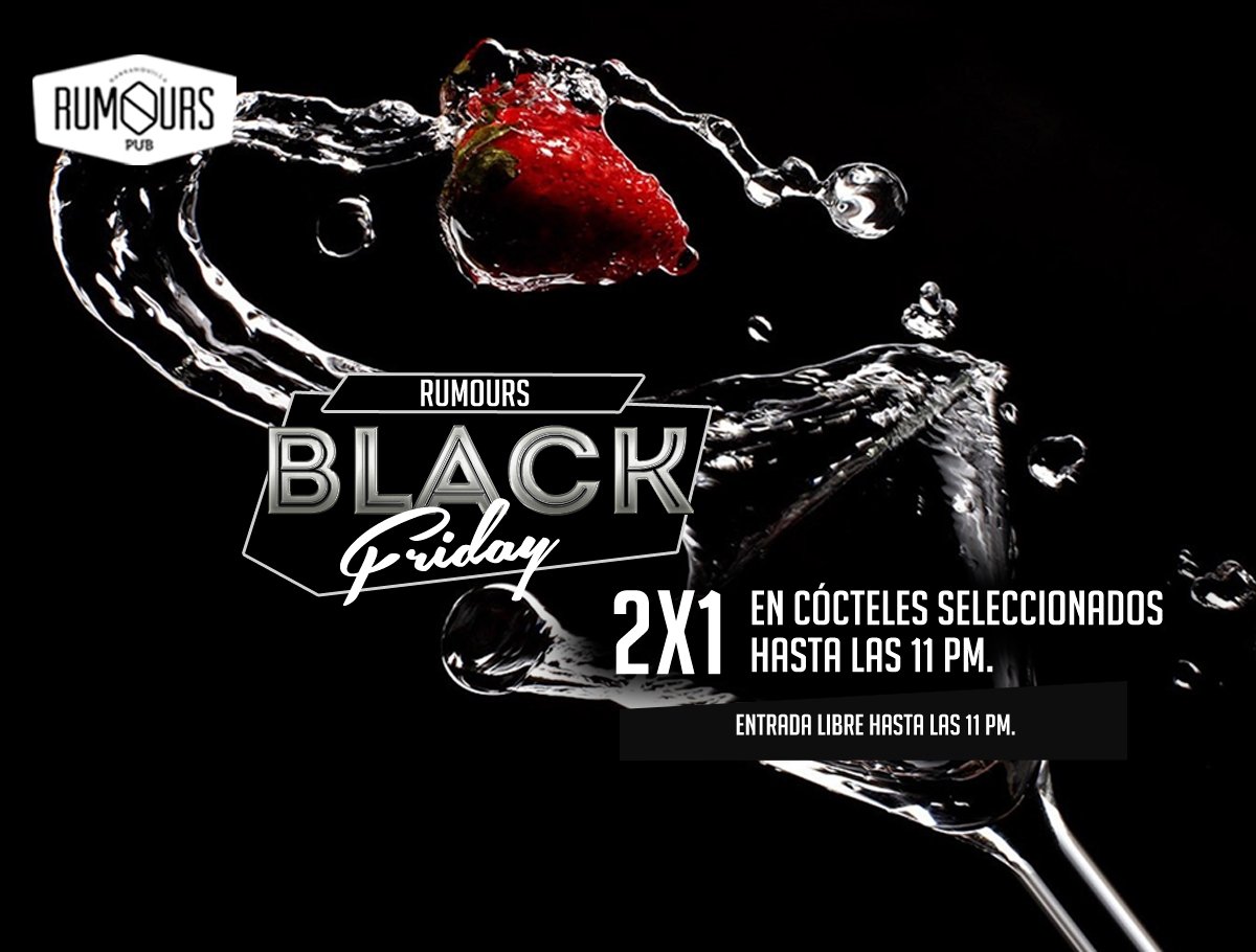 Rumoures's tweet photo. Mañana tenemos ¡Rumours Black Friday! https://t.co/oKdv2rpfcu