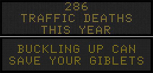 DMRegister's tweet photo. Today we're thankful that the @IowaDOT has a sense of humor https://t.co/1AAAgEKriQ via @KyleMunson https://t.co/fbu2QlpfA0