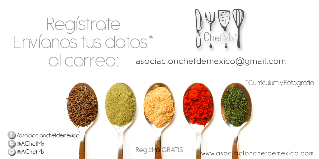 AChefMx's tweet photo. Registro gratuito! que esperas, forma parte de nosotros! #achefmx #mexico #estudiantes #gastronomia https://t.co/U526hJaWIG