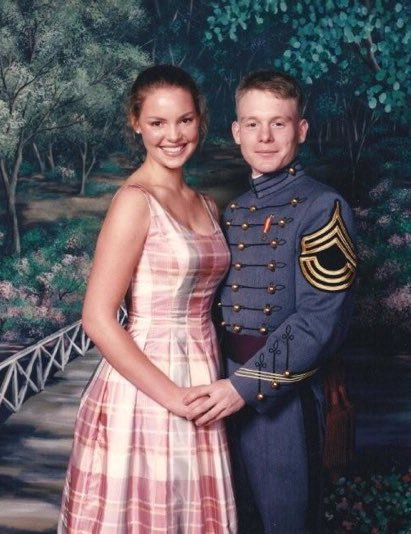 KatieHeigl's tweet photo. #TBT to the 1997 @WestPoint_USMA ball. Such a nice guy and a super fancy event!! Photo via @MsMargaret_Lee https://t.co/gJ2CsT0IUs