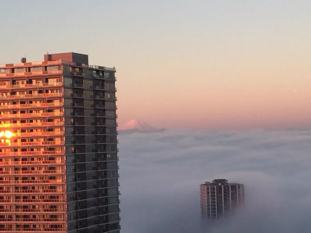 【幻想的】今朝の東京の景色ヤバすぎ【雲海】