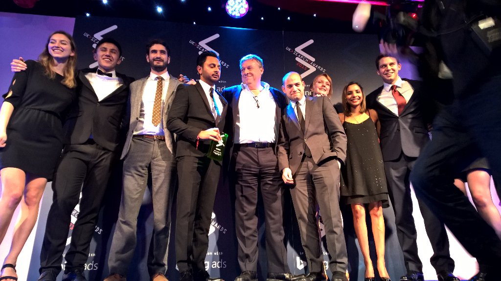 Congrats to MoneySuperMarket for their 3 #searchawards tonight.