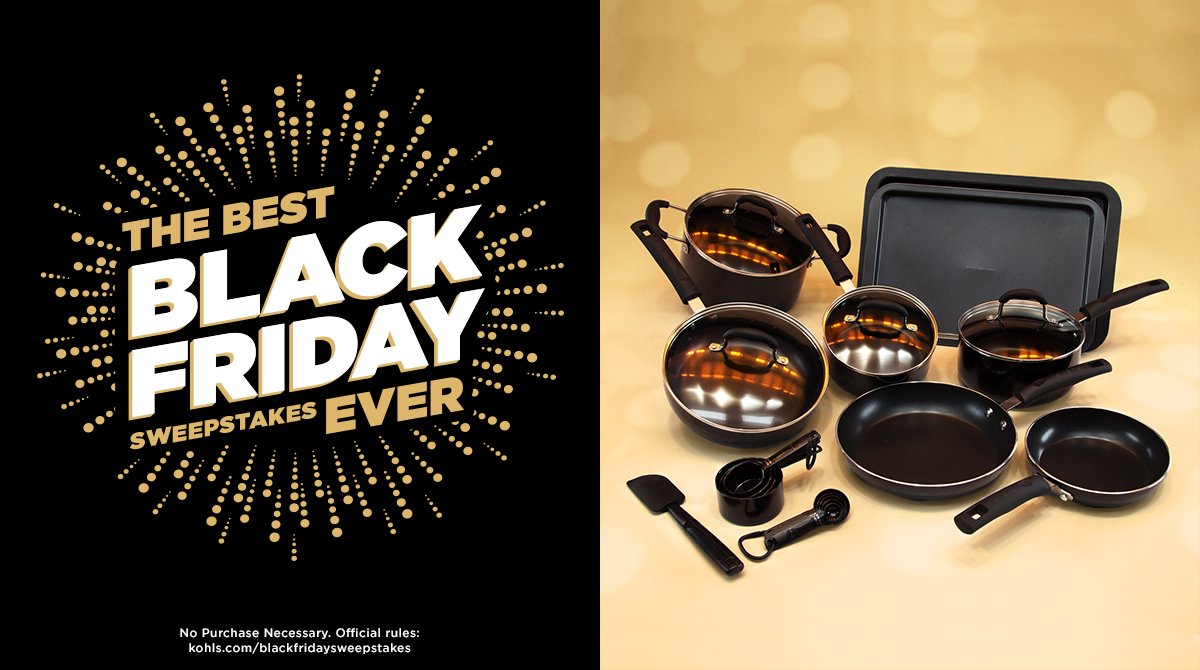 It’s the season to cook up good eats! RT for a chance to win this Food Network set. #KohlsSweepstakes #BlackFriday