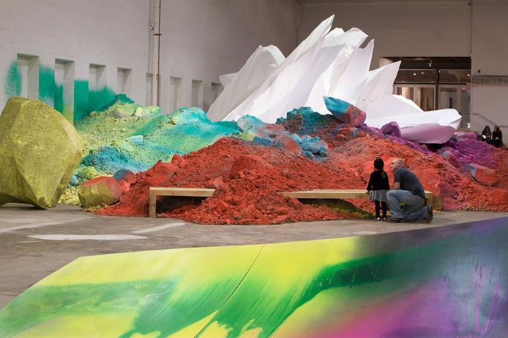 #tbt: Katharina Grosse's otherworldly "One Floor Up More Highly" enveloped us in color and intrigue in 2010.