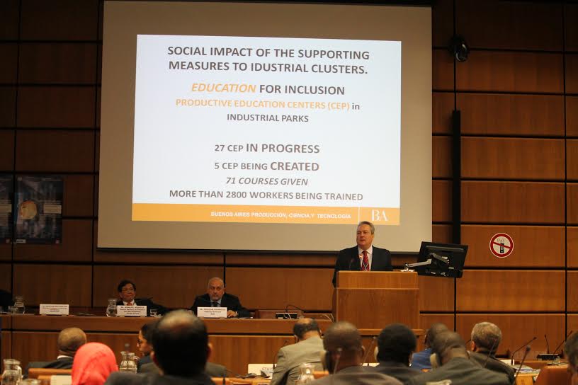 Conferencia de Políticas Industriales ONU, en Viena: "En Gestión <a href="/danielscioli/">Daniel Scioli 🇦🇷</a> triplicamos los Parques Industriales"