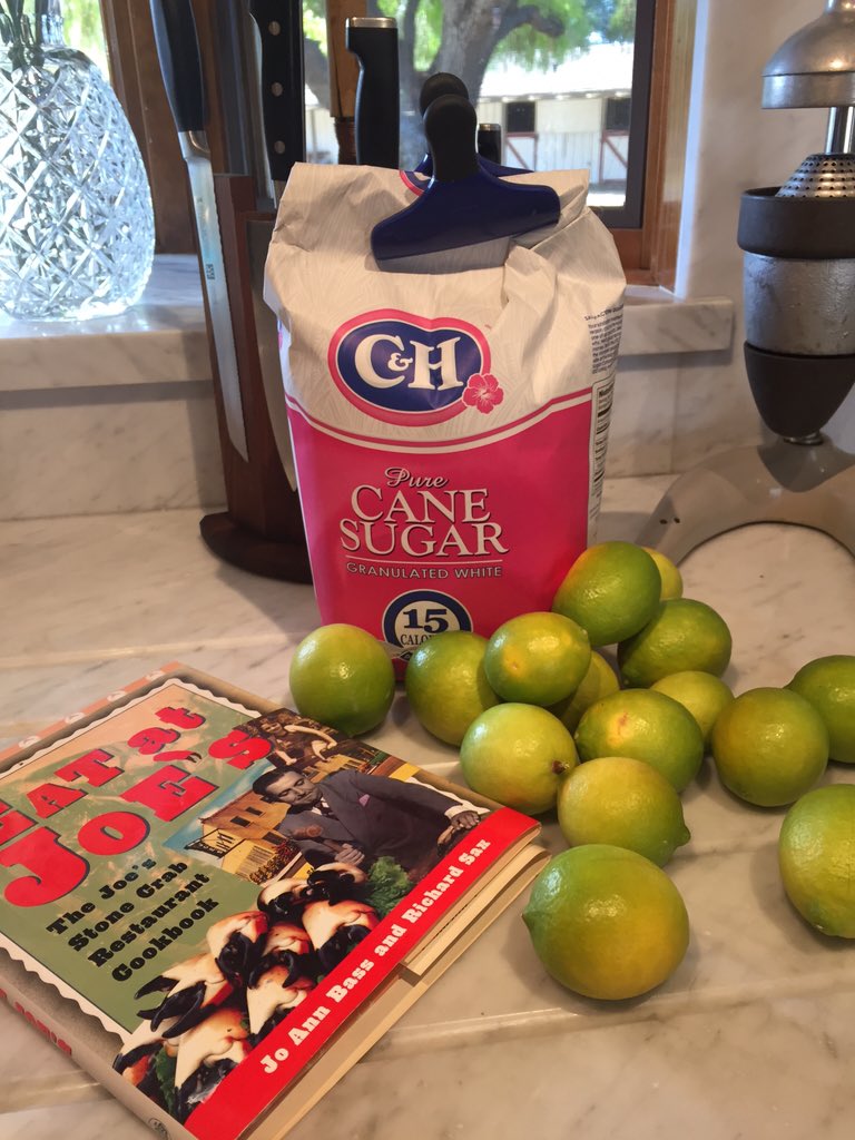 boderek's tweet photo. The "secret" recipe for Joe's Stone Crab's Key Lime Pie is in this book. #Thanksgiving #Miami #makingPie. https://t.co/3KRw1V2M1v