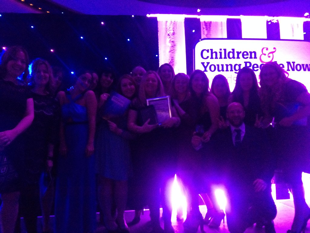 Catch22's tweet image. Catch22 winner of partnership awards @cypnow award for partnership working @Catch22charity @nerysanthony