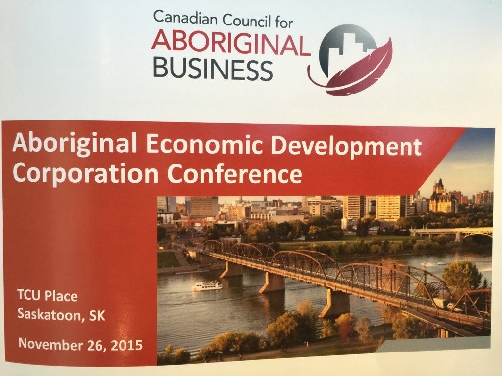 Nice to be back in Saskatchewan speaking at @ccab_national to share our <a href="/GustavsonUVic/">UVic Gustavson School of Business</a> Aboriginal Business programs