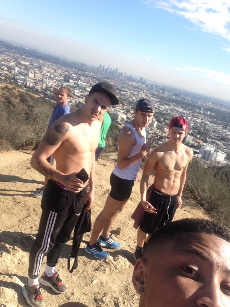 Us this time last year in my home town... LA! Happy Thanksgiving! I wish I could be there with you guys! 🇺🇸- Marcel