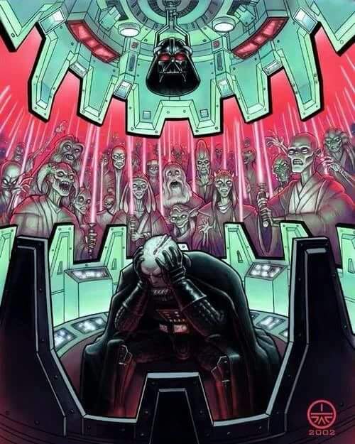 Lord Vader and his demons.
#StarWars