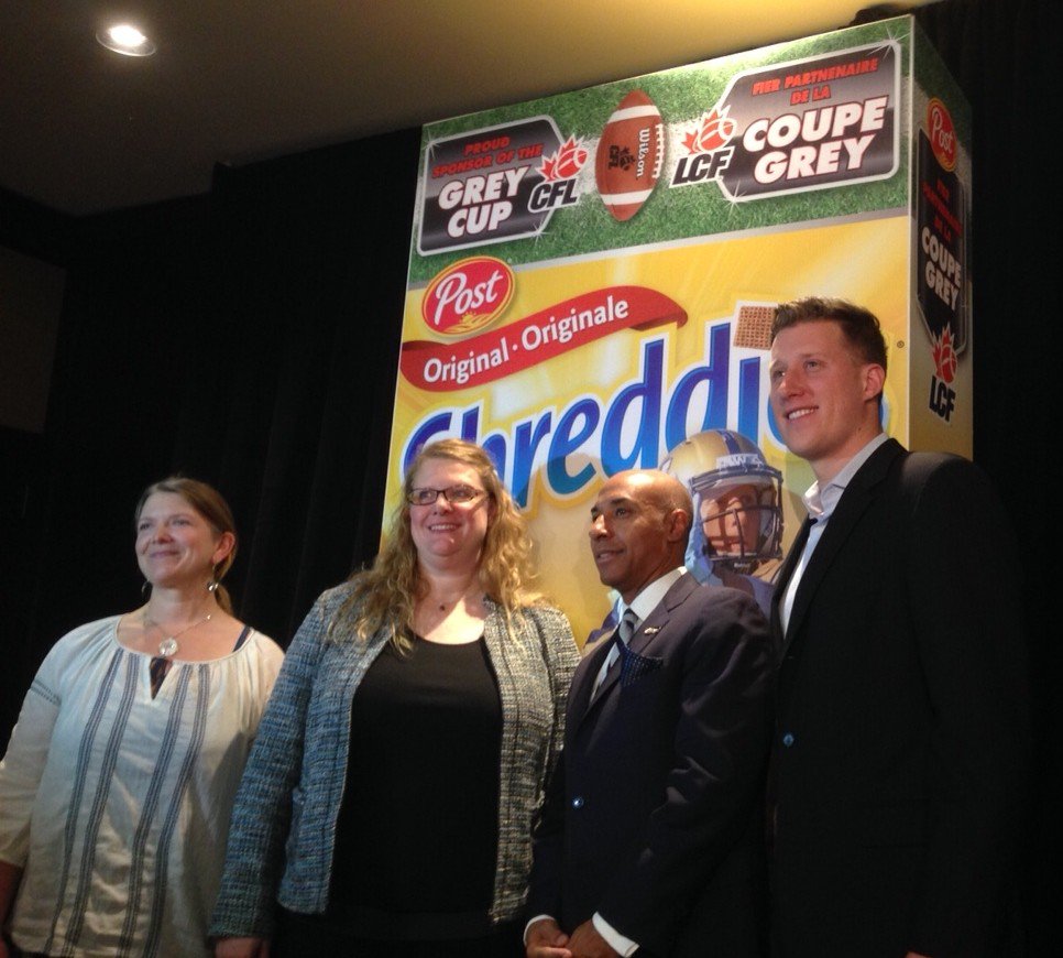 #CFL teams up with Post Foods to donate 300K bowls of cereal to kids.  bit.ly/1PR6Svm