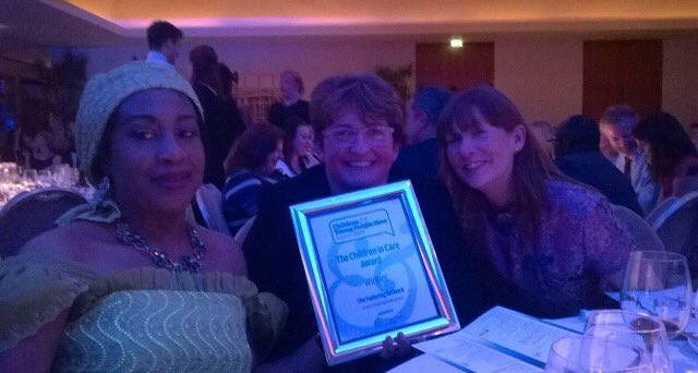 Celebrating our Children in Care award for our LFA programme run in partnership with <a href="/fosteringnet/">The Fostering Network</a>! #CYPnowAwards