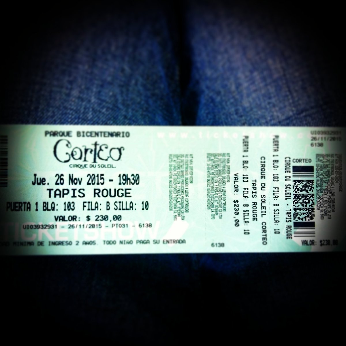 PaDrEsAtA's tweet photo. @jessysarabia  #nosfuimos #CirqueduSoleil #bicentenarypark #thursday https://t.co/I6fn3WjYqe