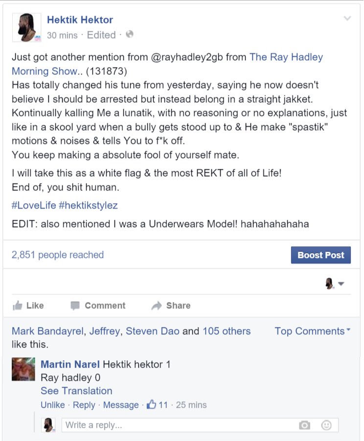 HektikHektor's tweet image. Flawless Viktory 😉
@rayhadley2gb