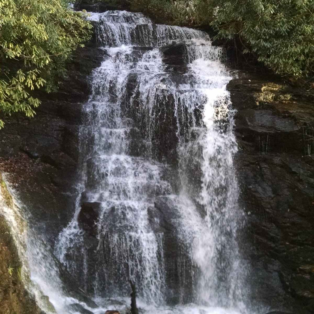 Soco Falls in Maggie Valley NC Family Thanksgiving.