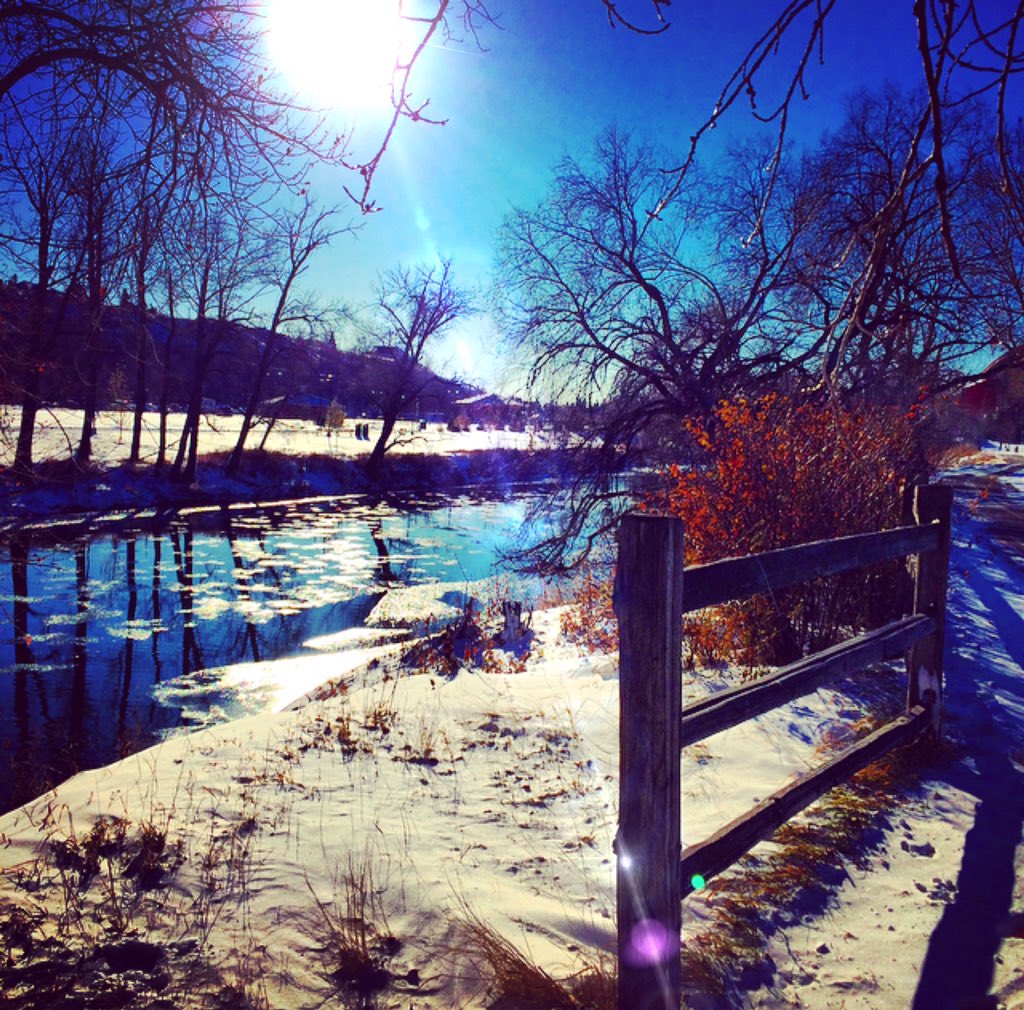 jtradke72's tweet photo. The sun was out, but it was still mighty cold today! #lunchrun #elbowriver #rundowntown #yyc #Calgary #RunTagIt https://t.co/wqWJMZEYXR
