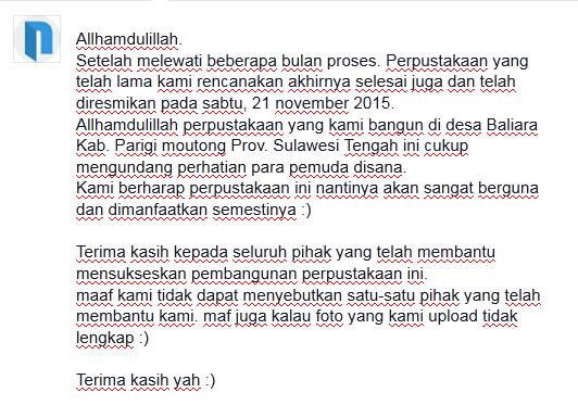 Terima kasih kepada @NouraBooks <a href="/terascafepalu/">terascafepalu</a> <a href="/yUQiArie/">Teras Cafe Palu</a> <a href="/metrosulawesi/">MetroSulawesi</a>  @Hannaaabelle <a href="/mizanprods/">mizan productions</a> <a href="/Nebula101FM/">NEBULA101FM</a>