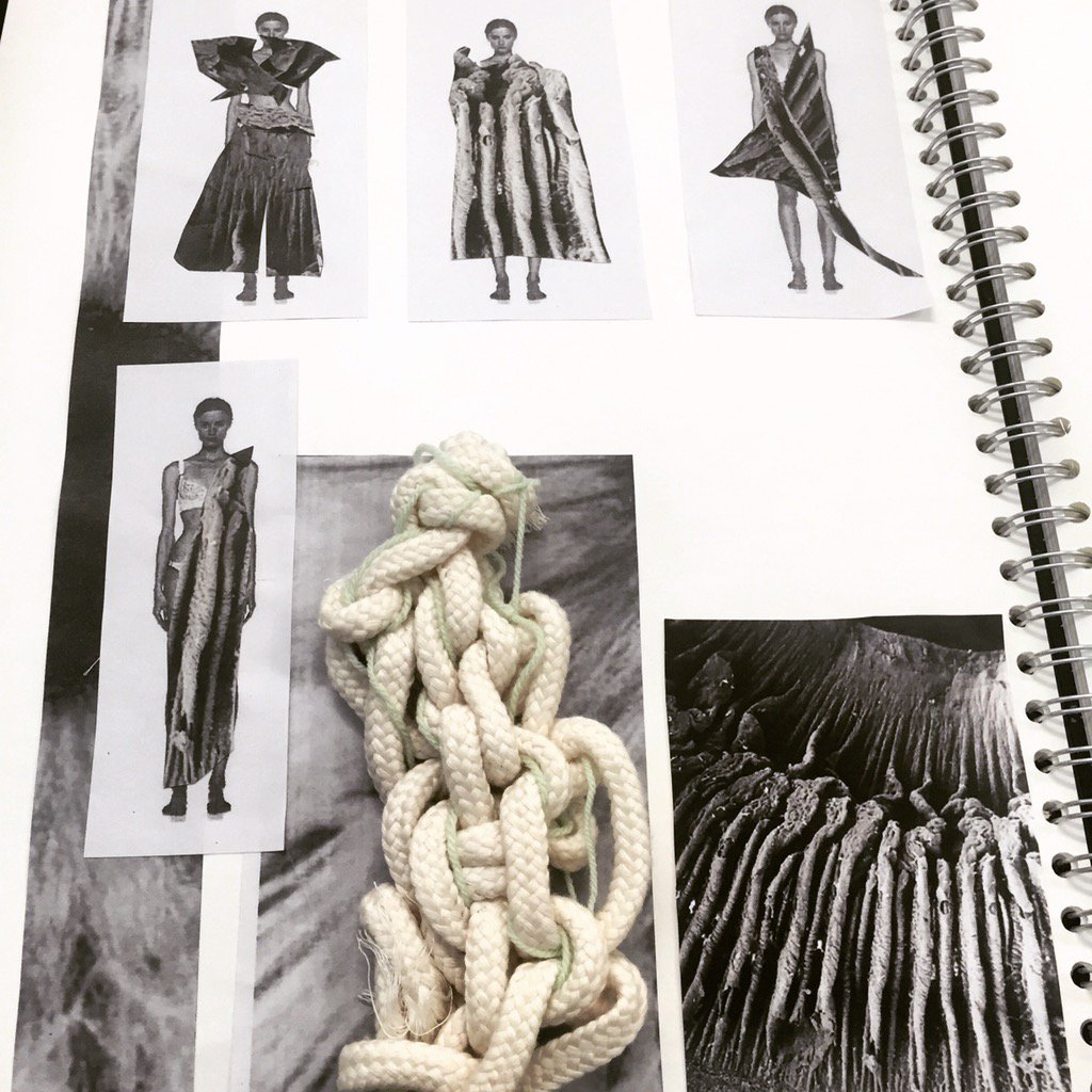 Metamorphosis sketchbook work #iris #eye #closeup #knit #sample #sketchbook #fashion #fashionstudent #fashiondesign
