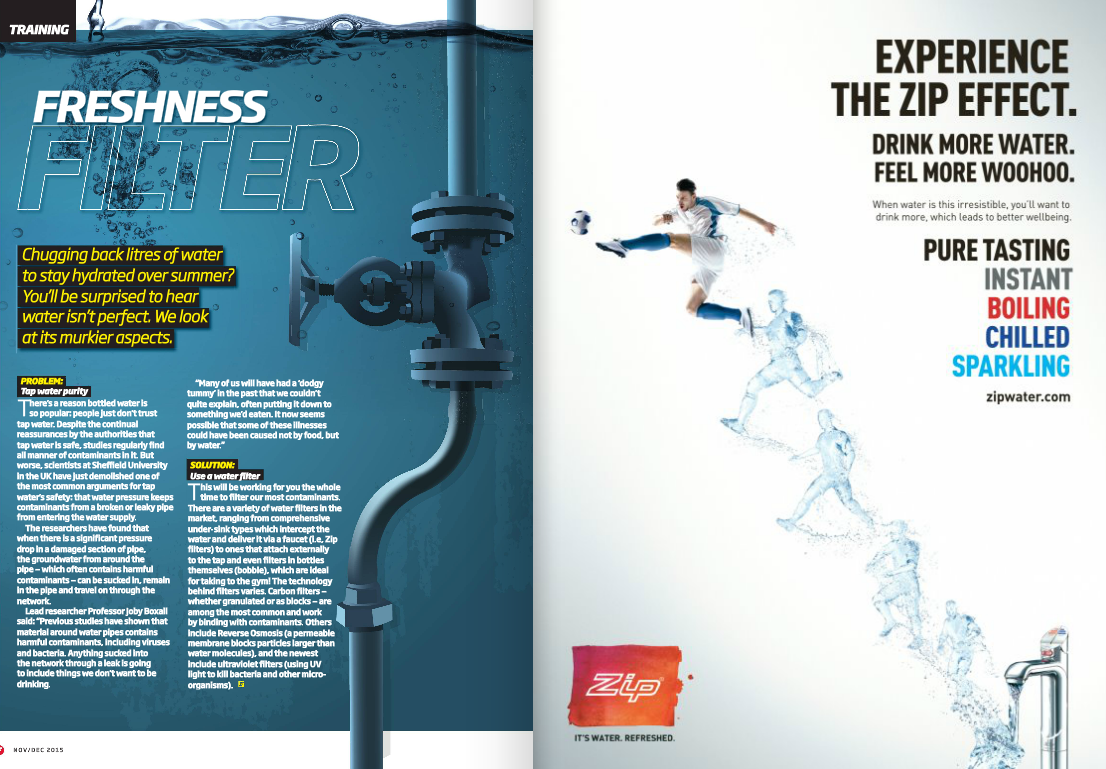 ZipWater_'s tweet image. We’ve been featured on @FitnessFirstAU Mag! Check it out. Don’t forget to pick up your copy in clubs now #ZipEffect