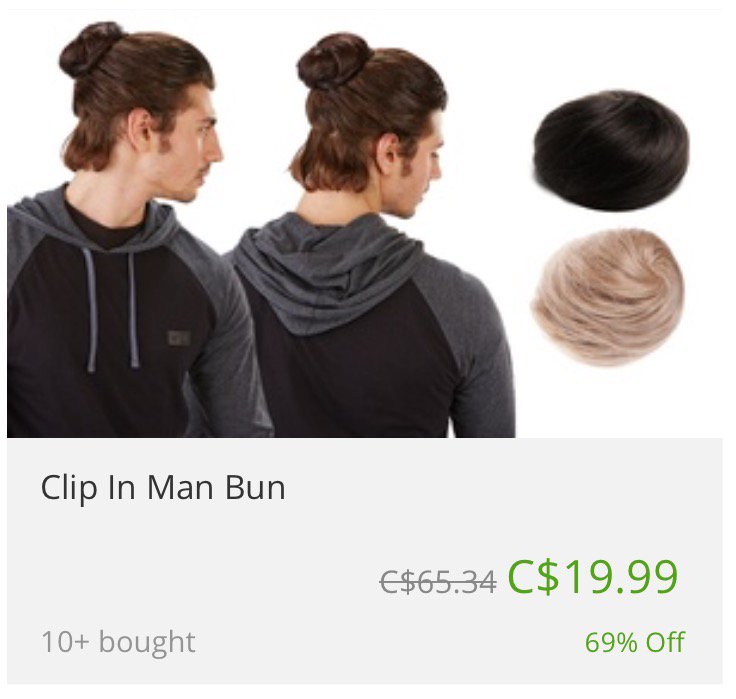 Shakazam_Bons's tweet photo. What is happening in the world?? @Groupon #ManBunFail https://t.co/gnWdNbcKGT